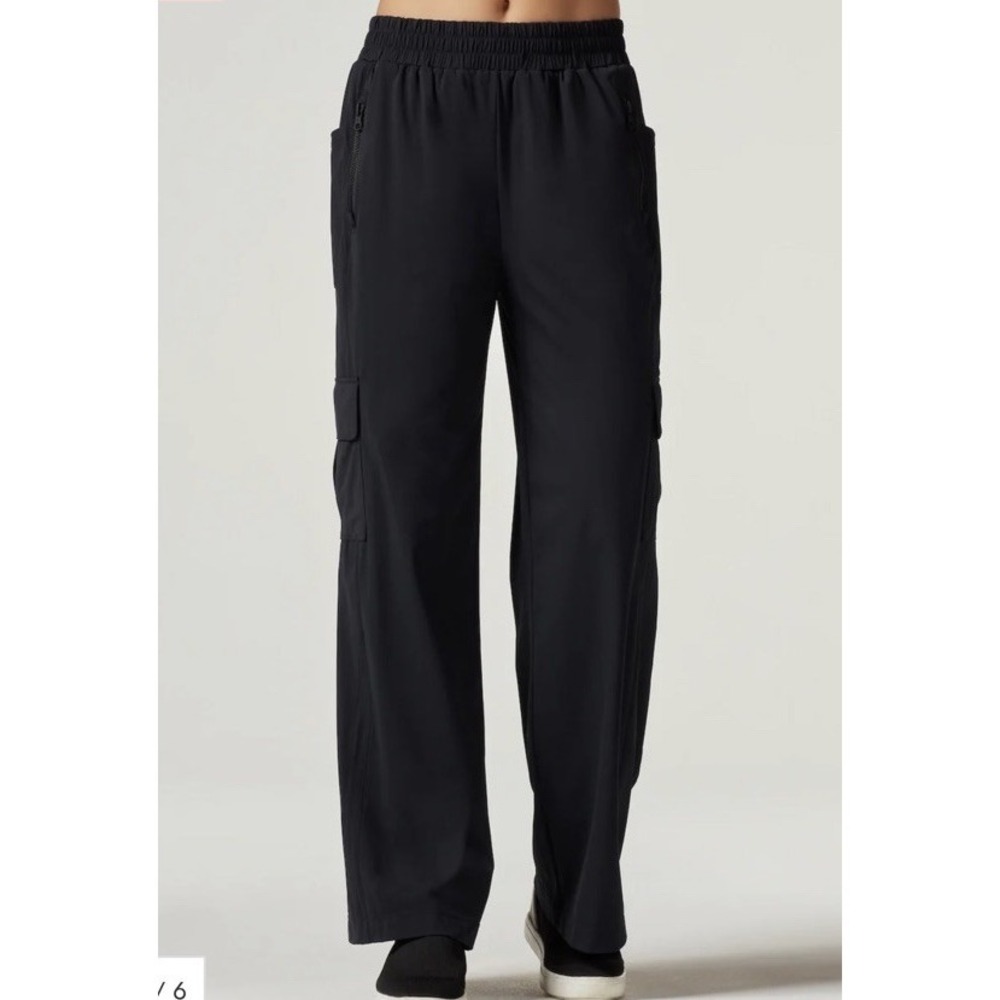 Blanc Noir MASTERMIND WIDE LEG PANT - BLACK Size Small